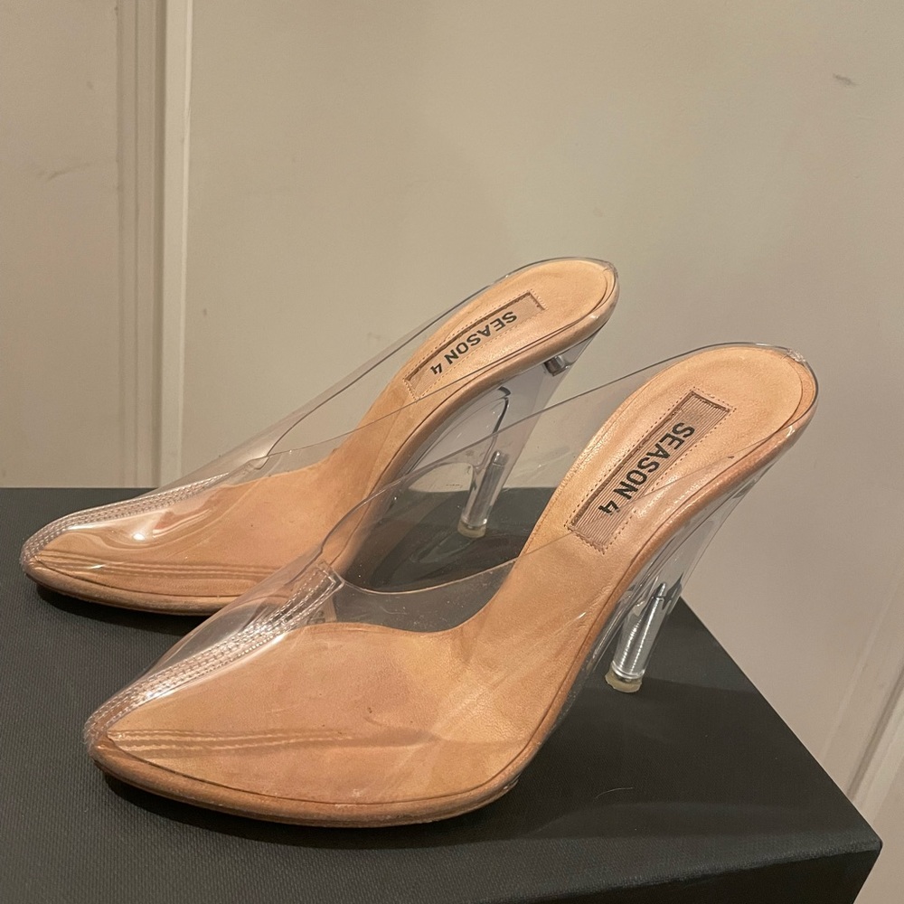 Authentic YEEZY Season 4 PVC Mule Heels size 35.5